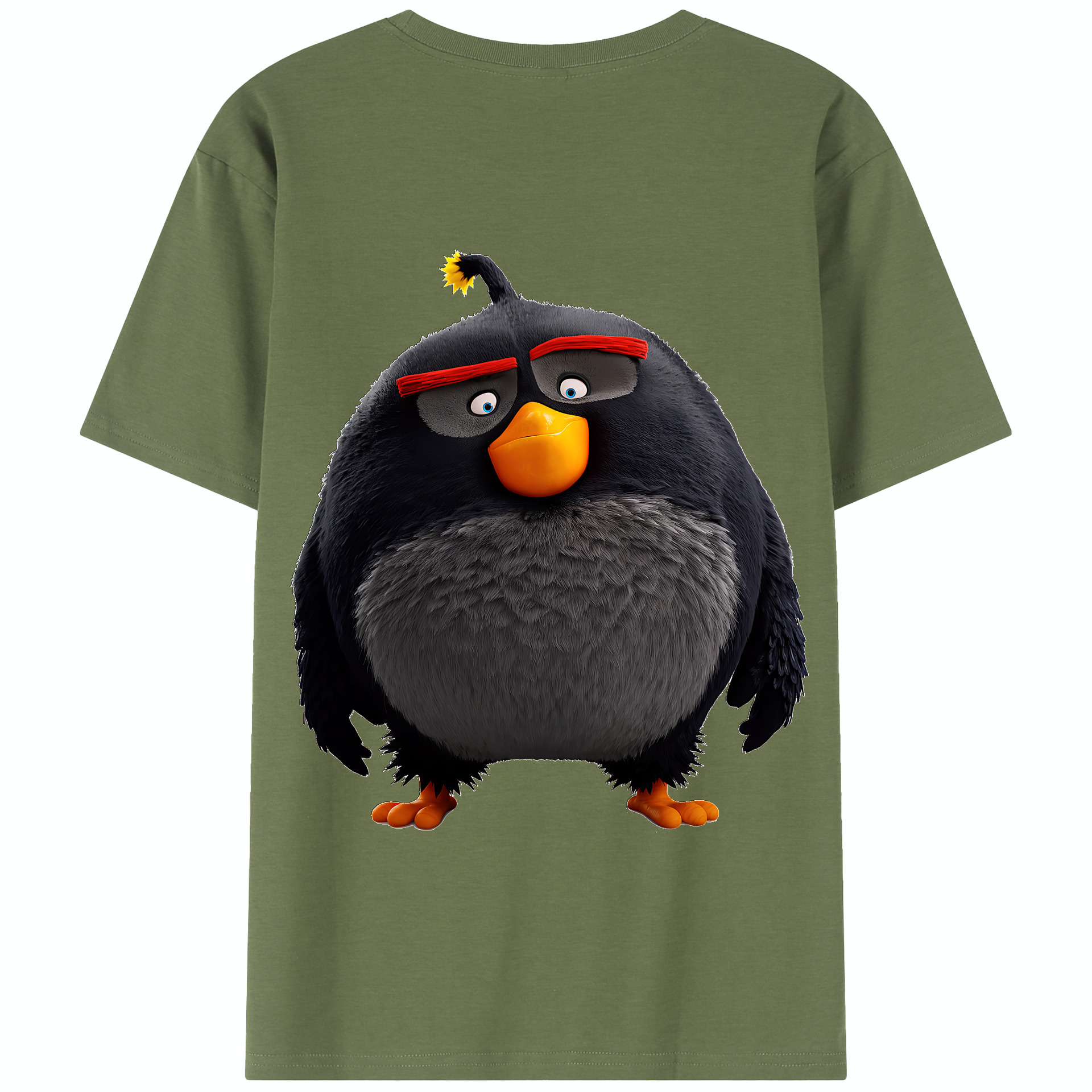 （画像用） Angry Birds アングリーバード 綿100％半袖Tシャツ（背面プリント）